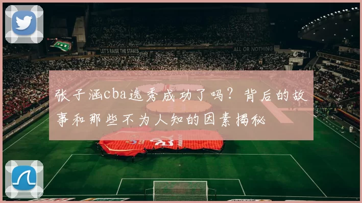张子涵cba选秀成功了吗？背后的故事和那些不为人知的因素揭秘